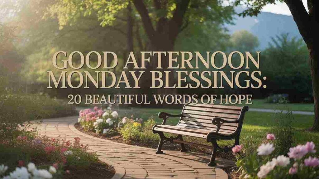 good afternoon monday blessings