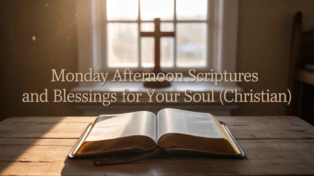 Monday Afternoon Scriptures and Blessings for Your Soul (Christian)